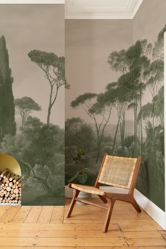 Hovia LA0378GR03W Tivoli Green - mural w śródziemnomorski krajobraz