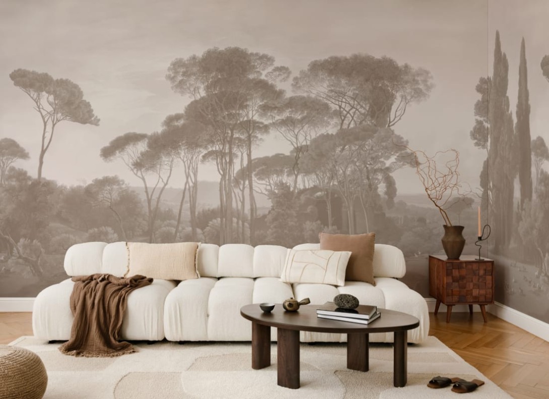 Hovia LA0380BE03W Tivoli Beige - mural w śródziemnomorski krajobraz