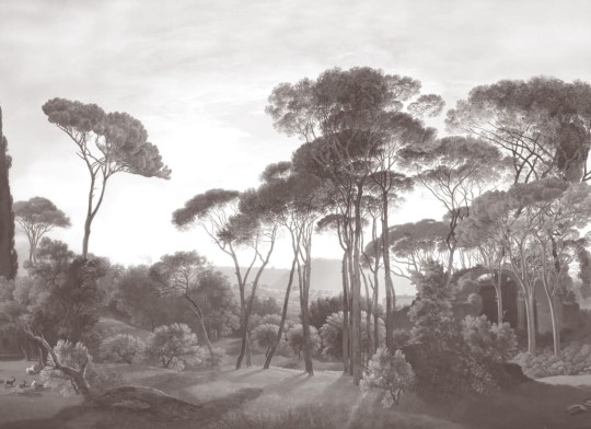 Hovia LA0381GE03W Tivoli Grey - mural w śródziemnomorski krajobraz