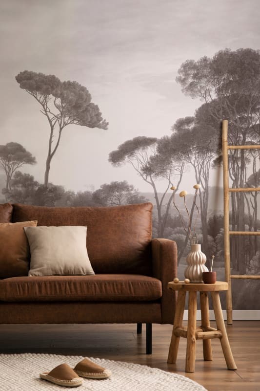 Hovia LA0381GE03W Tivoli Grey - mural w śródziemnomorski krajobraz