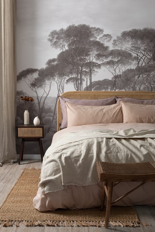 Hovia LA0381GE03W Tivoli Grey - mural w śródziemnomorski krajobraz