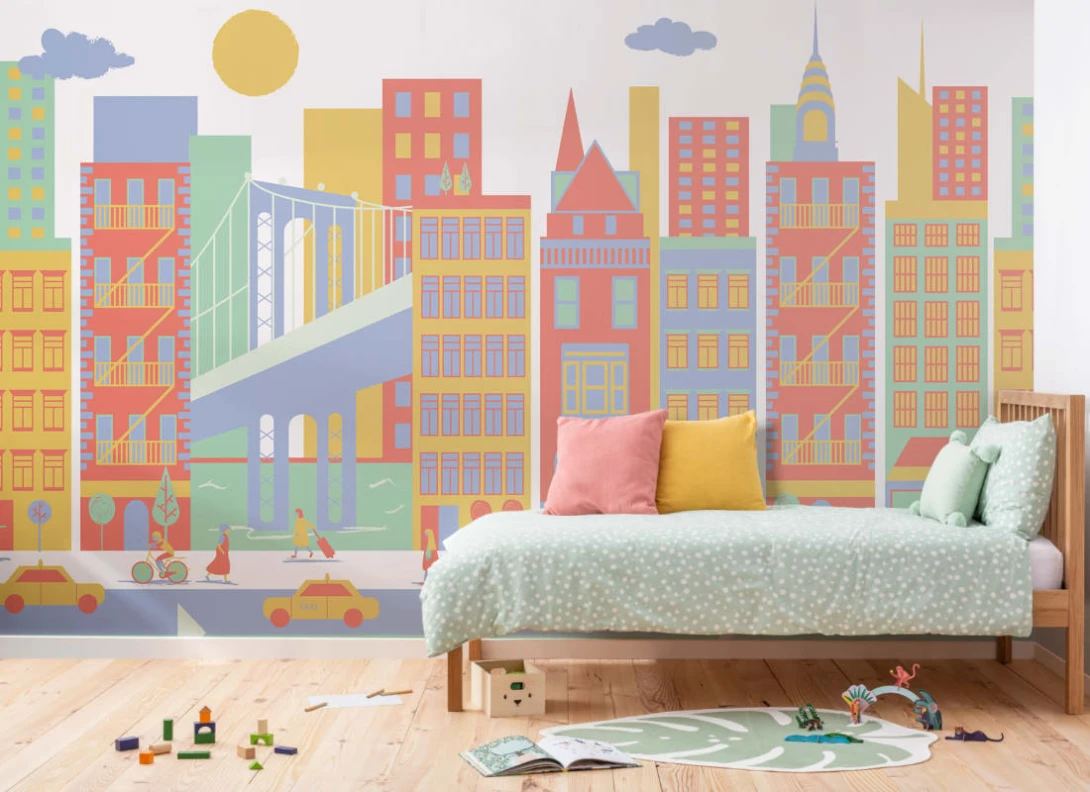 Hovia CH0022MU03W New York - mural dla dzieci w panoramę Nowego Jorku
