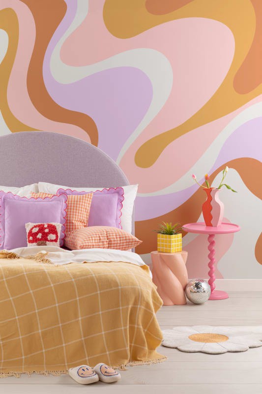 Hovia AB0131MU04W Chic - mural w retro fale