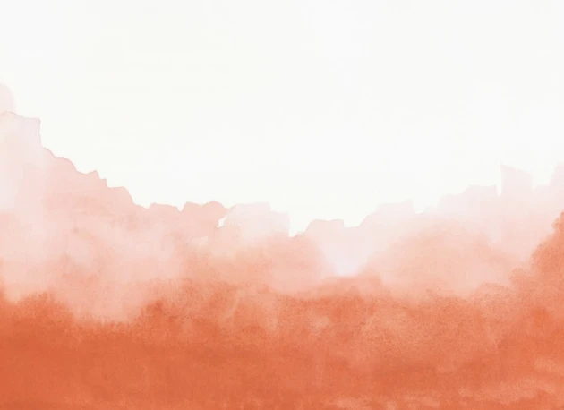 Hovia WA0012OR02W Punch Orange - mural w akwarelowy gradient