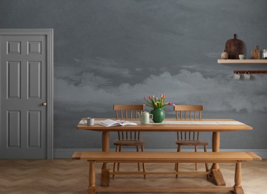 Hovia LA0359DA04W Sunset Navy - mural w pejzaż nieba