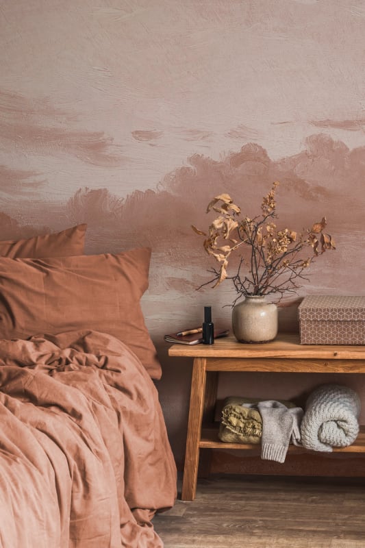 Hovia LA0360PI04W Sunset Pink - mural w pejzaż nieba