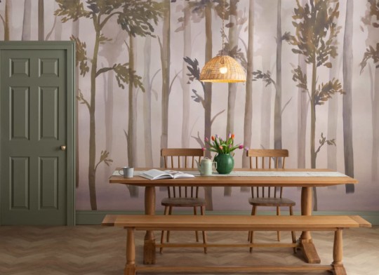 Hovia FO0106PI03W Escape - mural w zamglony las