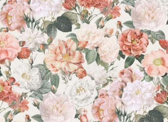 Hovia FL5024PI04W Losse - mural w realistyczne róże