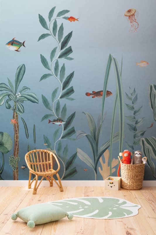 Hovia OC0034BU03W Under The Sea Blue - mural w podwodny pejzaż