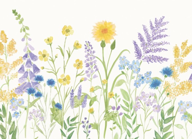 Hovia FL0072MU04W Wildflower - mural w polne rośliny