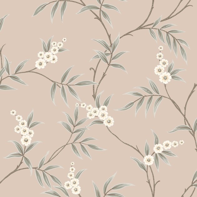 Boras Tapeter 7764 Adorn Floral Tree Pink – tapeta w liście i kwiaty