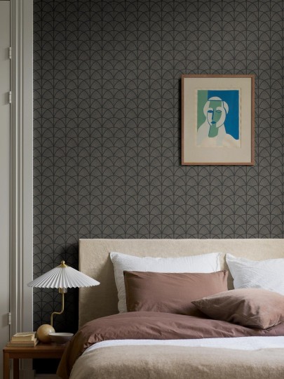 Boras Tapeter 7770 Adorn Deco Arch Black – tapeta łuki w stylu art deco