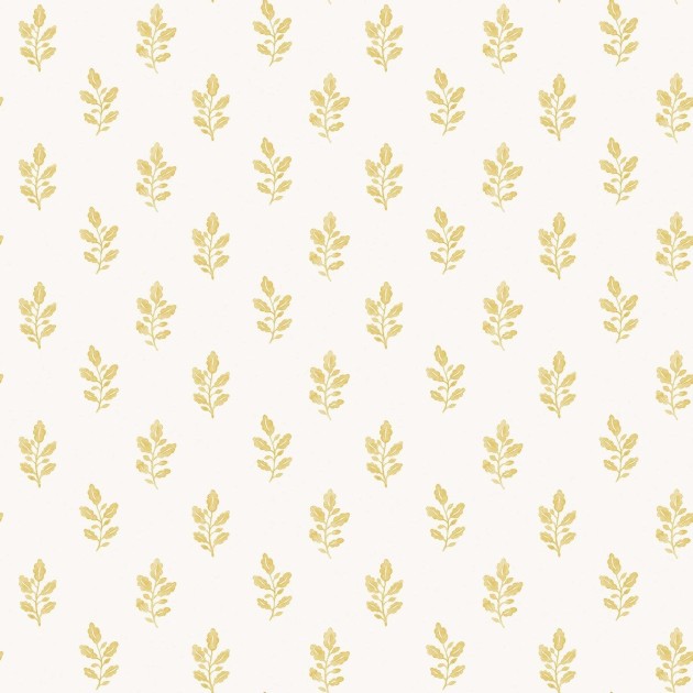 Boras Tapeter 7774 Adorn Little Oak Yellow – tapeta w liście dębu