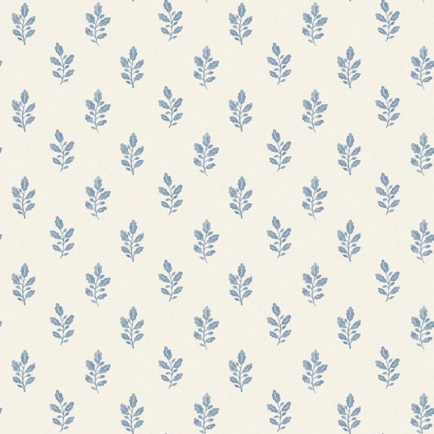 Boras Tapeter 7775 Adorn Little Oak Blue – tapeta w liście dębu