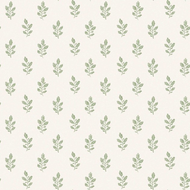 Boras Tapeter 7776 Adorn Little Oak Green – tapeta w liście dębu