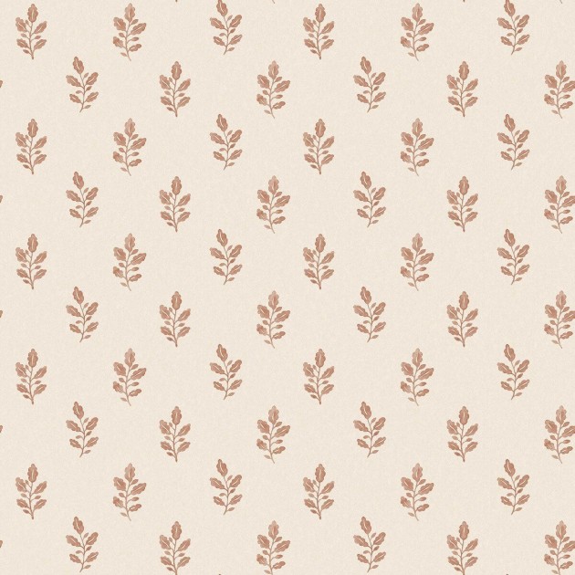 Boras Tapeter 7777 Adorn Little Oak Red – tapeta w liście dębu