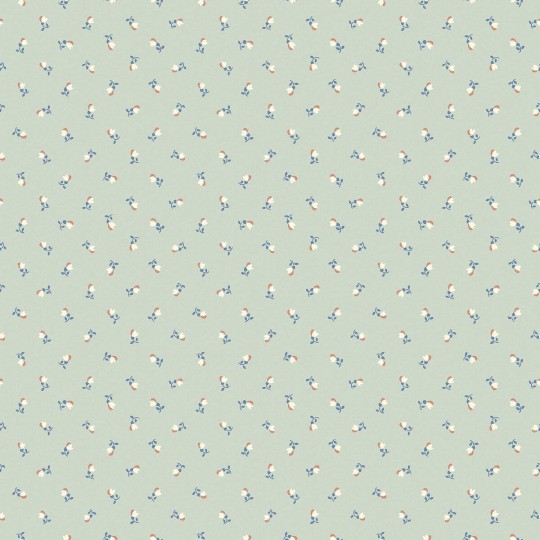 Boras Tapeter 7782 Adorn Petite Cherie Green – tapeta w małe kwiatki