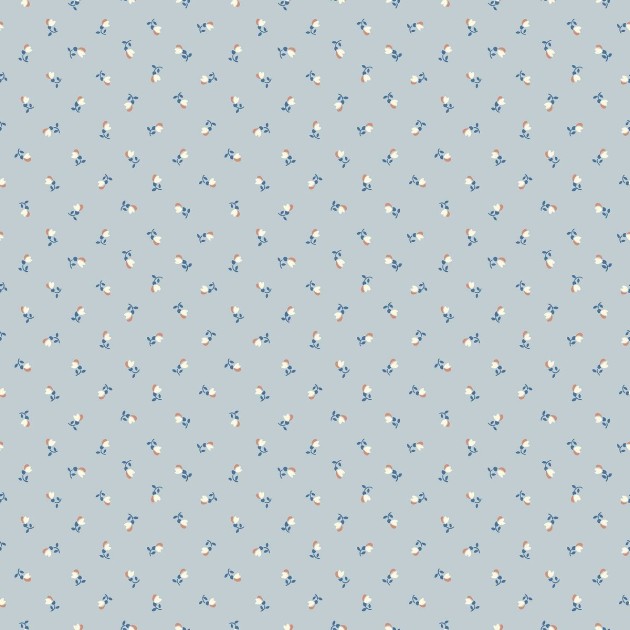 Boras Tapeter 7783 Adorn Petite Cherie Blue – tapeta w małe kwiatki