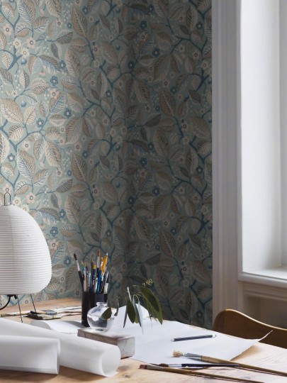 Boras Tapeter 7785 Adorn Elm Tree Blue – tapeta w liście