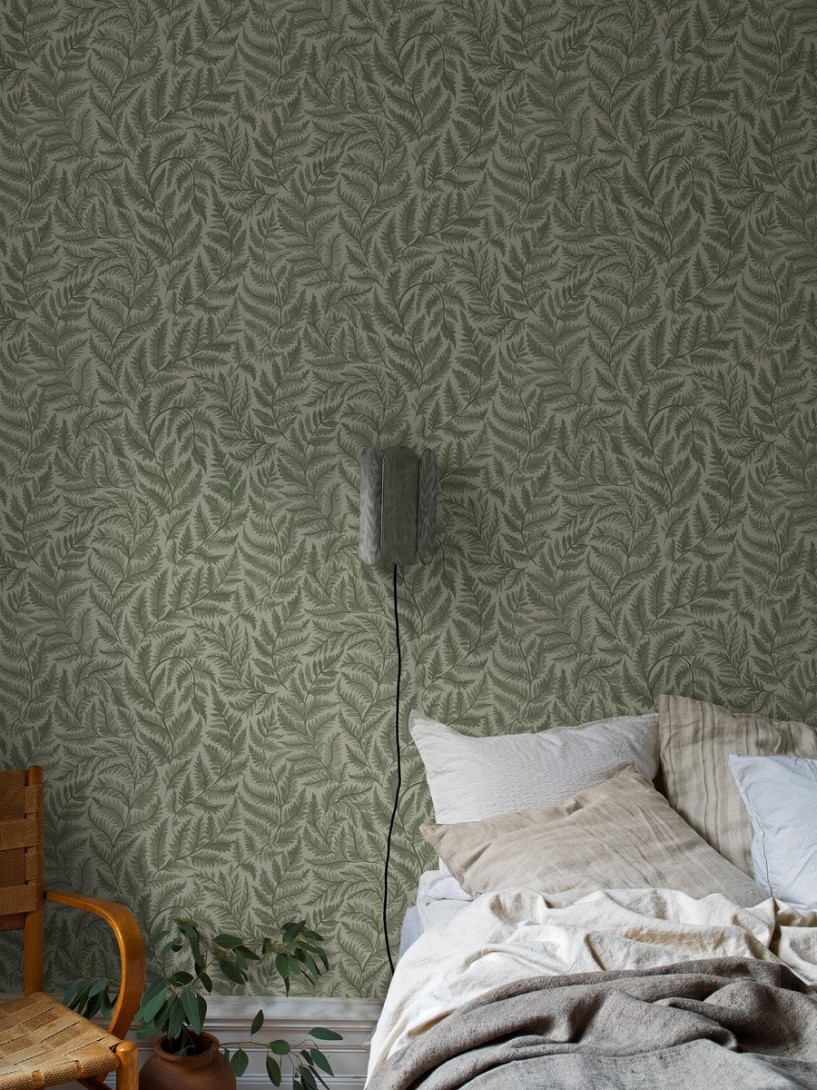 Boras Tapeter 7792 Adorn Ferns Green – tapeta w liście paproci