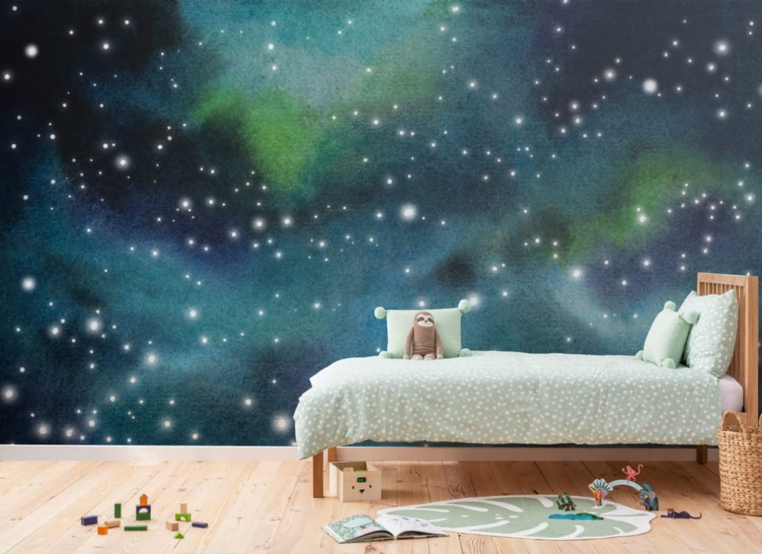Hovia SG0066DA06W Galaxy Navy - mural w gwiazdy