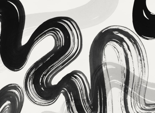 Hovia AB0327BW04W Ink Flow Monochrome - mural w abstrakcyjny wzór