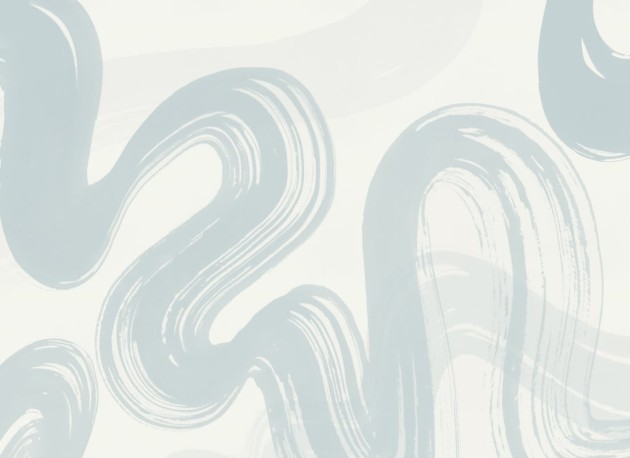 Hovia AB0331BU04W Ink Flow Light Blue - mural w abstrakcyjny wzór