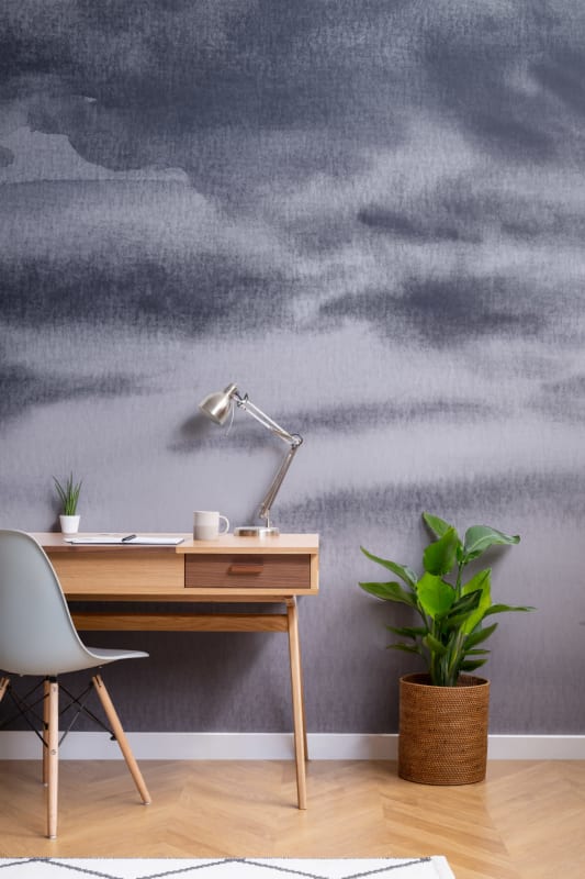 Hovia LA0030PU04W Altocumulus Twilight - mural w akwarelowy pejzaż nieba