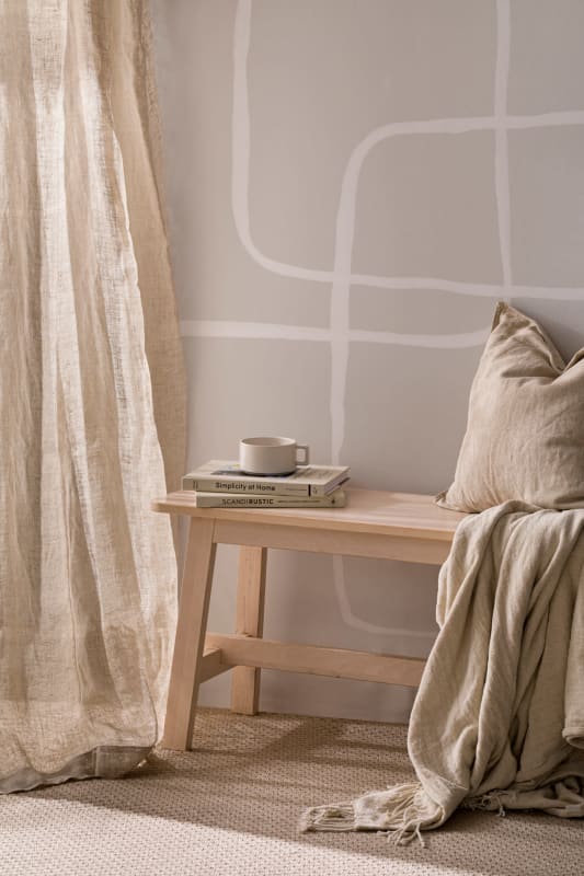 Hovia AB0128NE04W Hypnotic Neutral - mural w abstrakcyjny wzór liniowy