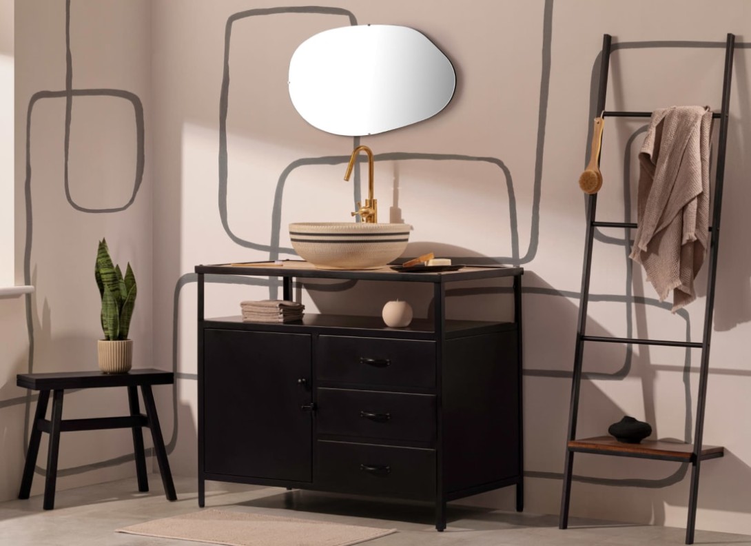 Hovia AB0129GE04W Hypnotic - mural w abstrakcyjny wzór liniowy