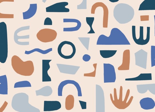 Hovia AB0015PA03W Jagged Blue - mural w abstrakcyjne kształty