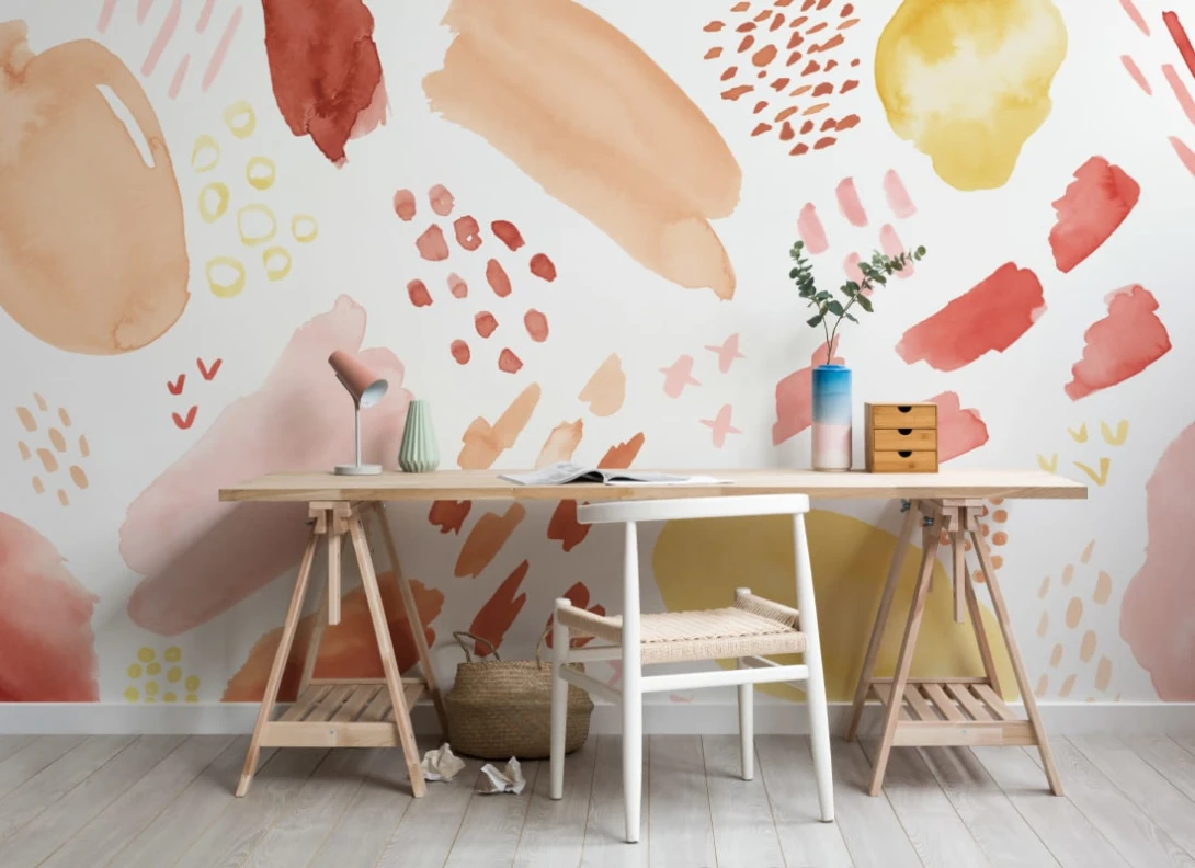 Hovia WA0074NE04W Lychee - mural w abstrakcyjny wzór