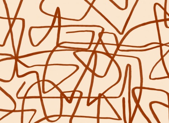 Hovia AB0003BL03W Release Terracotta - mural w abstrakcyjny wzór