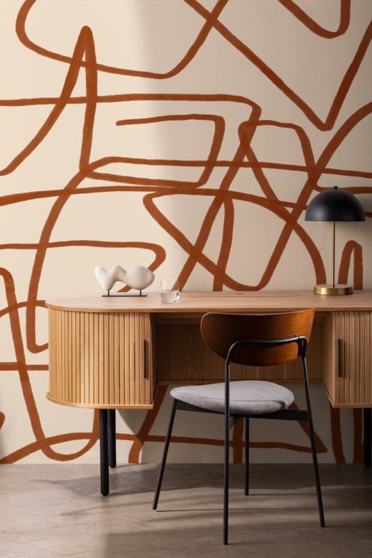 Hovia AB0003BL03W Release Terracotta - mural w abstrakcyjny wzór