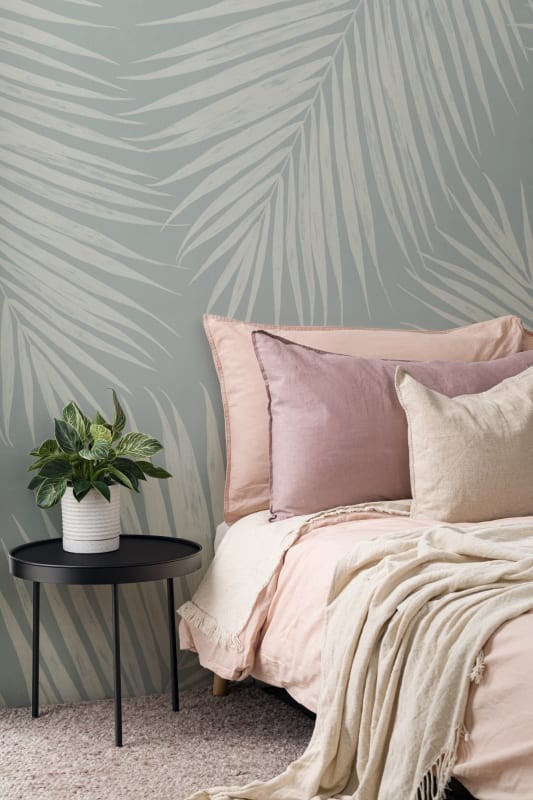 Hovia TR0053BU05W Palmer - mural w duże liście palmowe