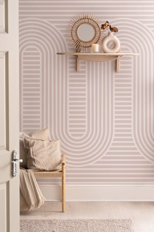 Hovia GE0126PI03W Zen Pink - mural w linie