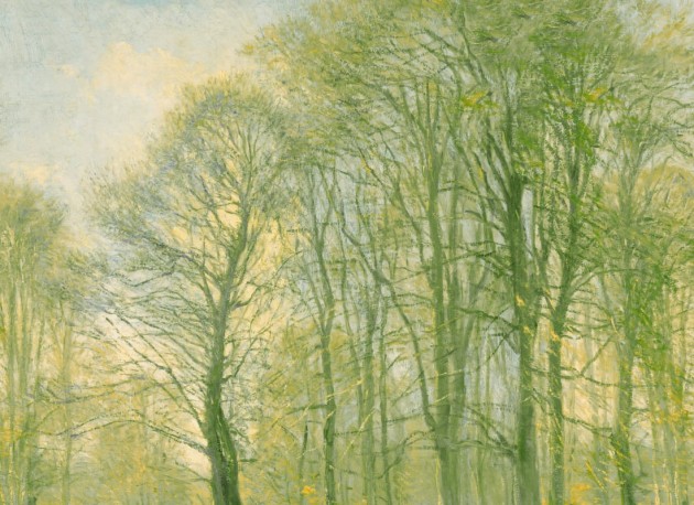 Hovia FO0395GR07W Coppice Green - mural w drzewa