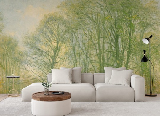 Hovia FO0395GR07W Coppice Green - mural w drzewa