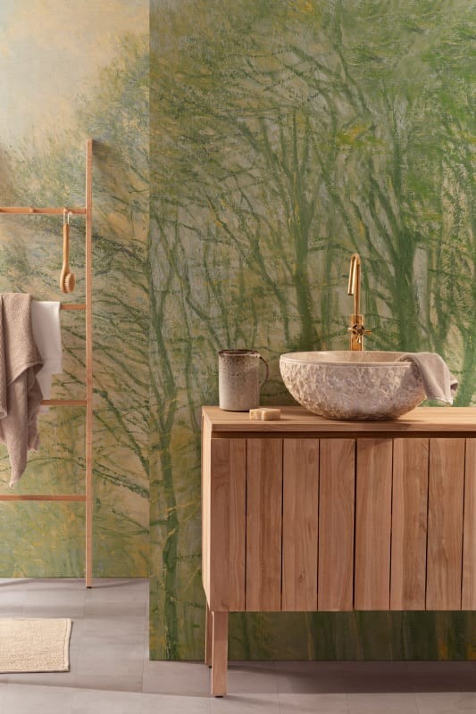 Hovia FO0395GR07W Coppice Green - mural w drzewa