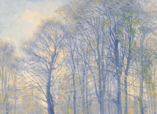 Hovia FO0397BU07W Coppice Blue - mural w drzewa