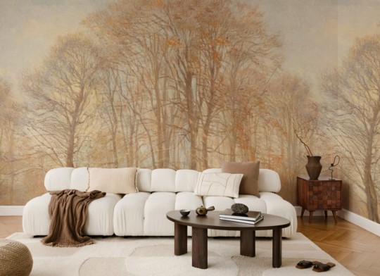 Hovia FO0398OR07W Coppice Orange - mural w drzewa