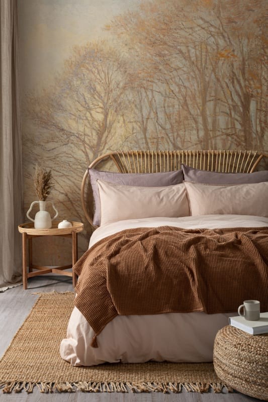 Hovia FO0398OR07W Coppice Orange - mural w drzewa