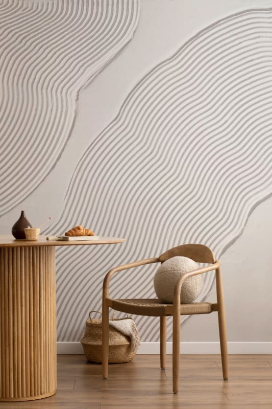 Hovia AB0425WH04W Sculpt Neutral - mural w organiczne linie