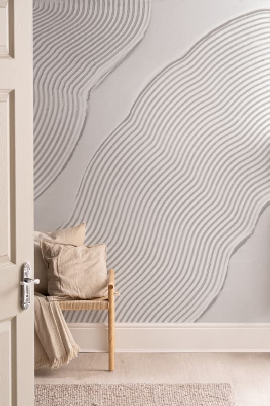 Hovia AB0425WH04W Sculpt Neutral - mural w organiczne linie