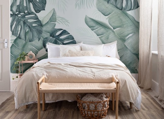 Hovia TR0047GR04W Weipa - mural w tropikalne liście