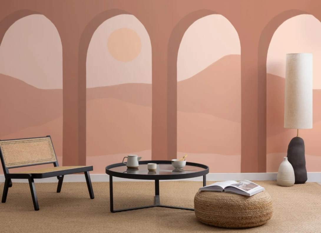 Hovia LA0035NE03W Kalahari - mural w łuki i pustynny krajobraz