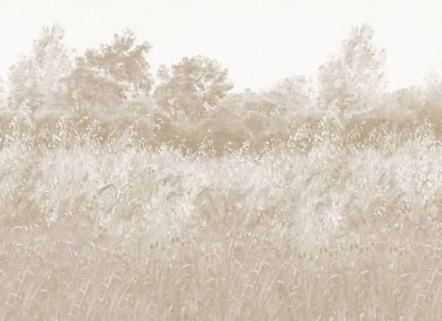 Hovia LA0514BE07W Barley Fields Beige - mural w krajobraz łąki