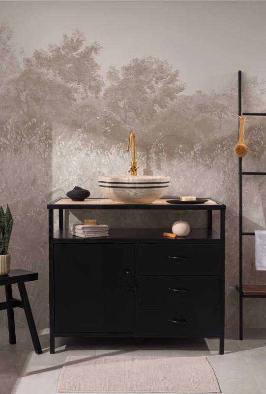 Hovia LA0514BE07W Barley Fields Beige - mural w krajobraz łąki