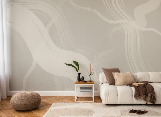 Hovia AB0322NE04W Brush Neutral - mural w abstrakcyjne linie