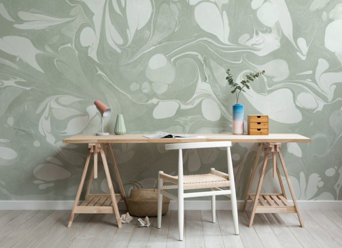 Hovia MA0016GR02W Swish - mural w abstrakcyjny wzór